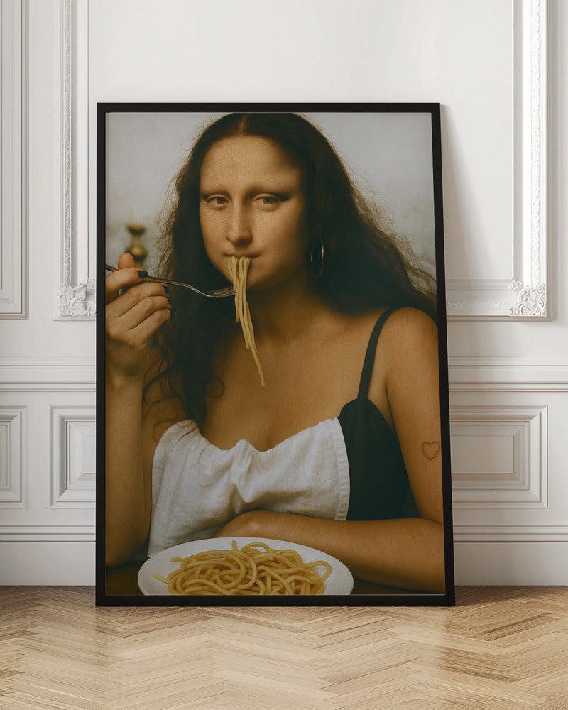 Wall Art Parody of the Mona Lisa by Dikhotomy-Canvas Print-DECOROLALA