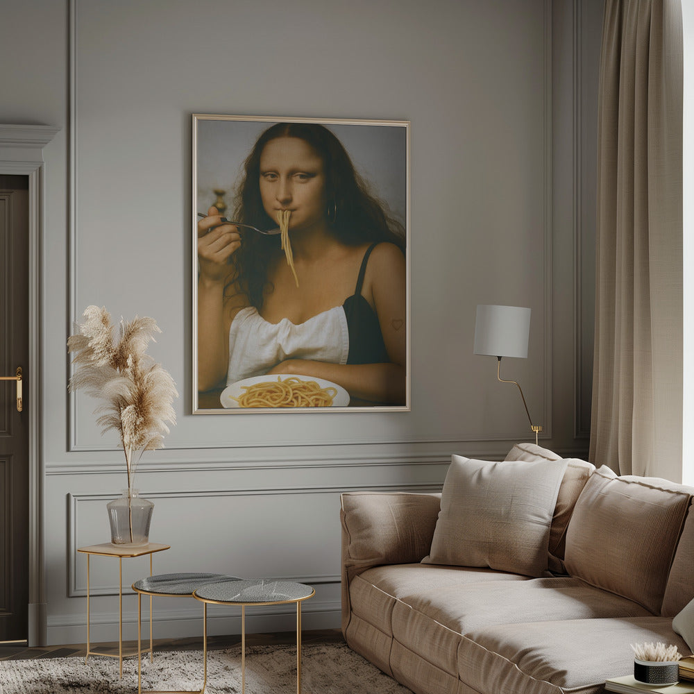 Wall Art Parody of the Mona Lisa by Dikhotomy-Canvas Print-DECOROLALA