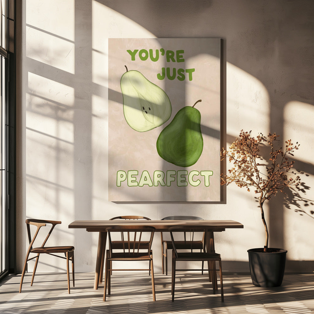 Wall Art Pearfect by EMELIEmaria-Canvas Print-DECOROLALA