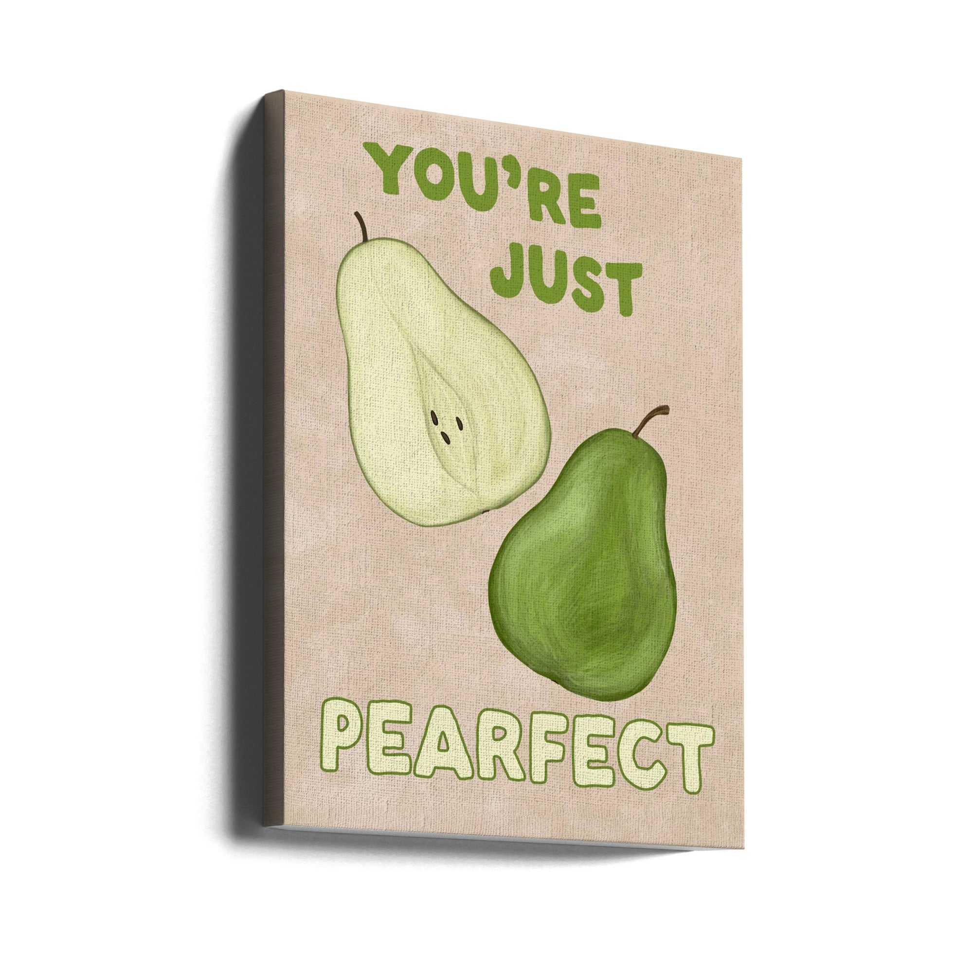 Wall Art Pearfect by EMELIEmaria-Canvas Print-DECOROLALA
