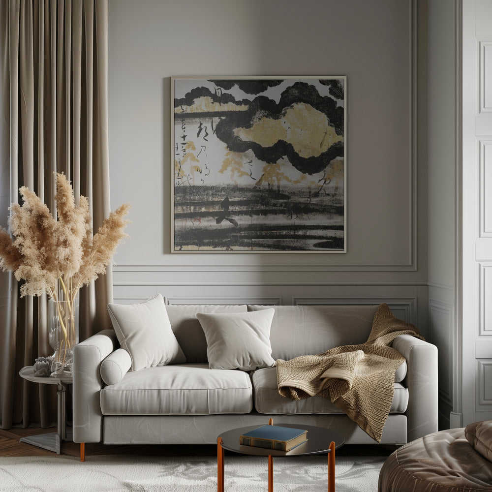 Wall Art Pine On a Beach by Hon'ami Koetsu-canvas-DECOROLALA