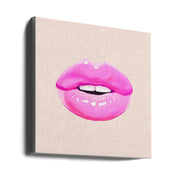 Wall Art Pink Lips by Vitor Costa-canvas-DECOROLALA