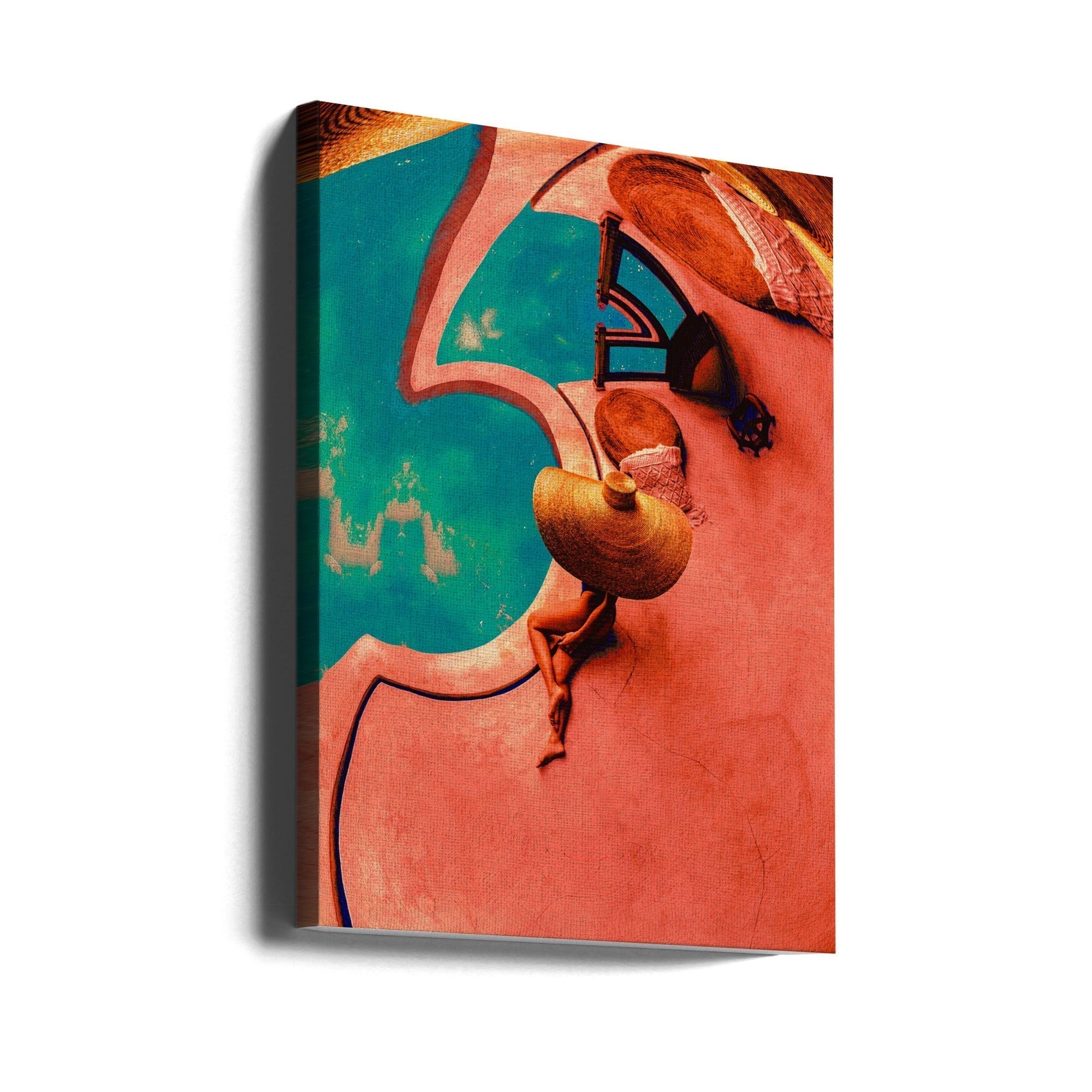 Wall Art Poolside by CosmoZach-Canvas Print-DECOROLALA