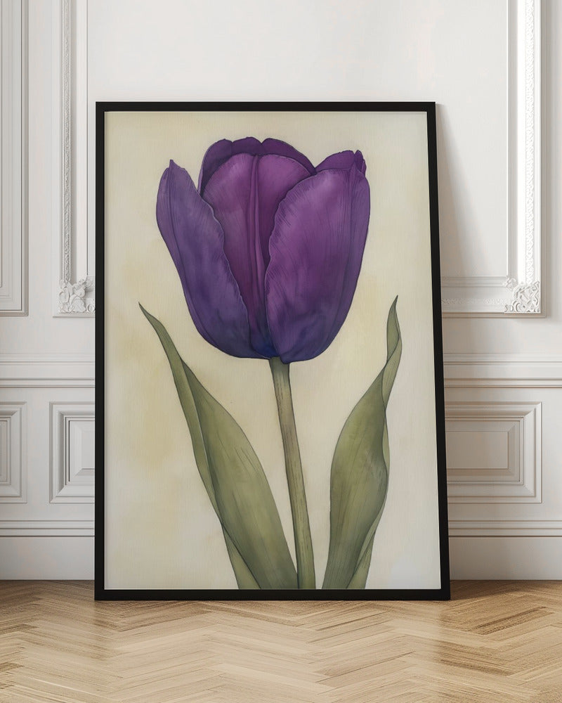 Wall Art Purple Tulip 7 by Bilge Paksoylu-canvas-DECOROLALA