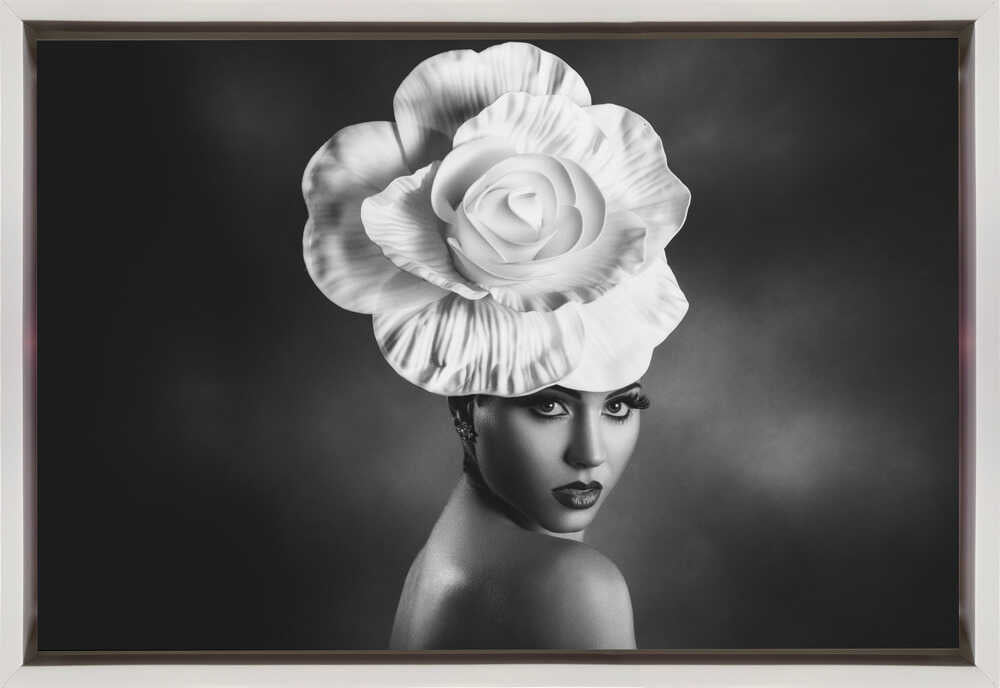 Wall Art Queen of Flowers 3 by Peppe Tamb-Canvas Print-DECOROLALA