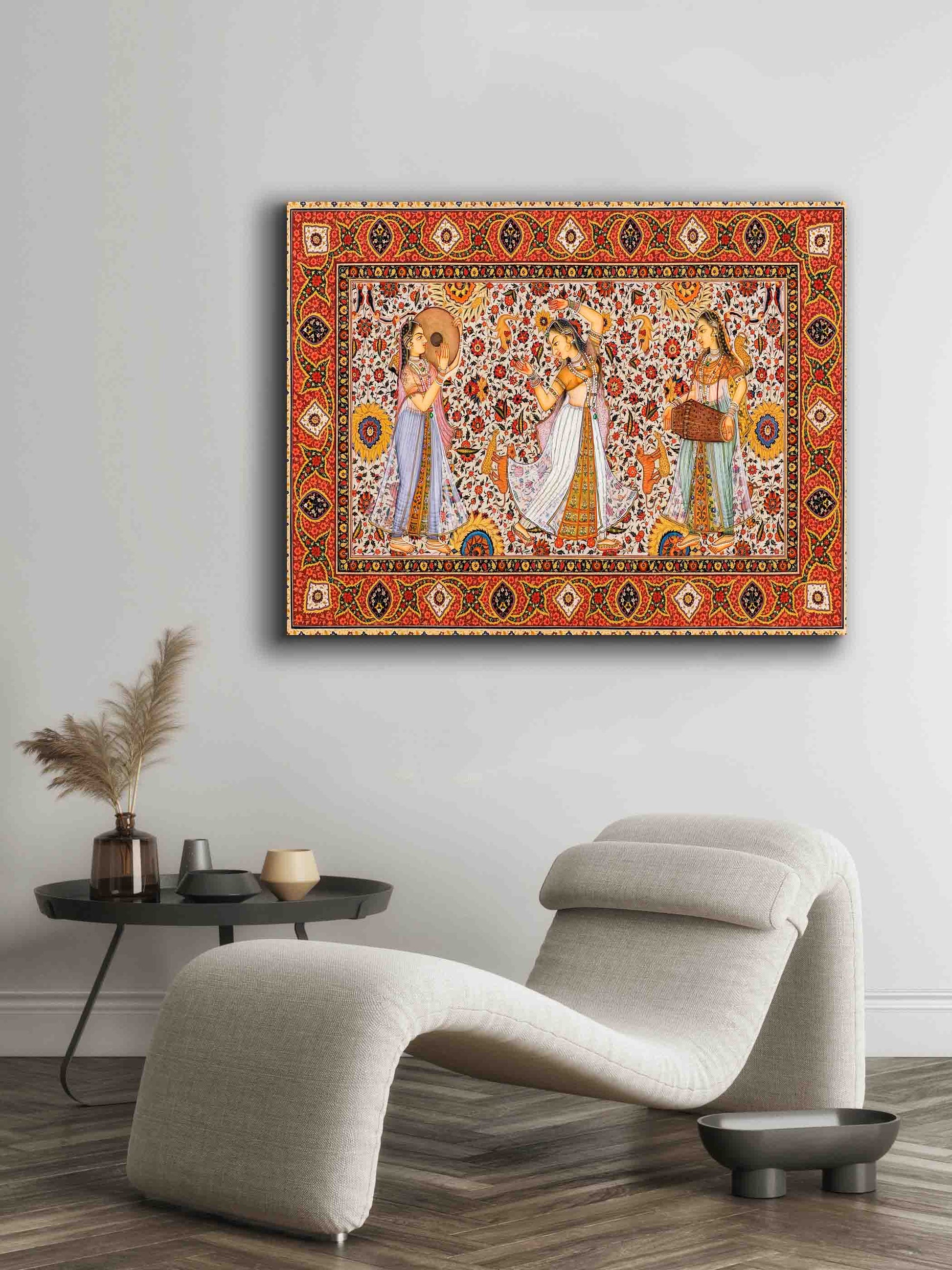 Wall Art Rajasthan Canvas Print with RGB Shimmer-Wall Art-DECOROLALA