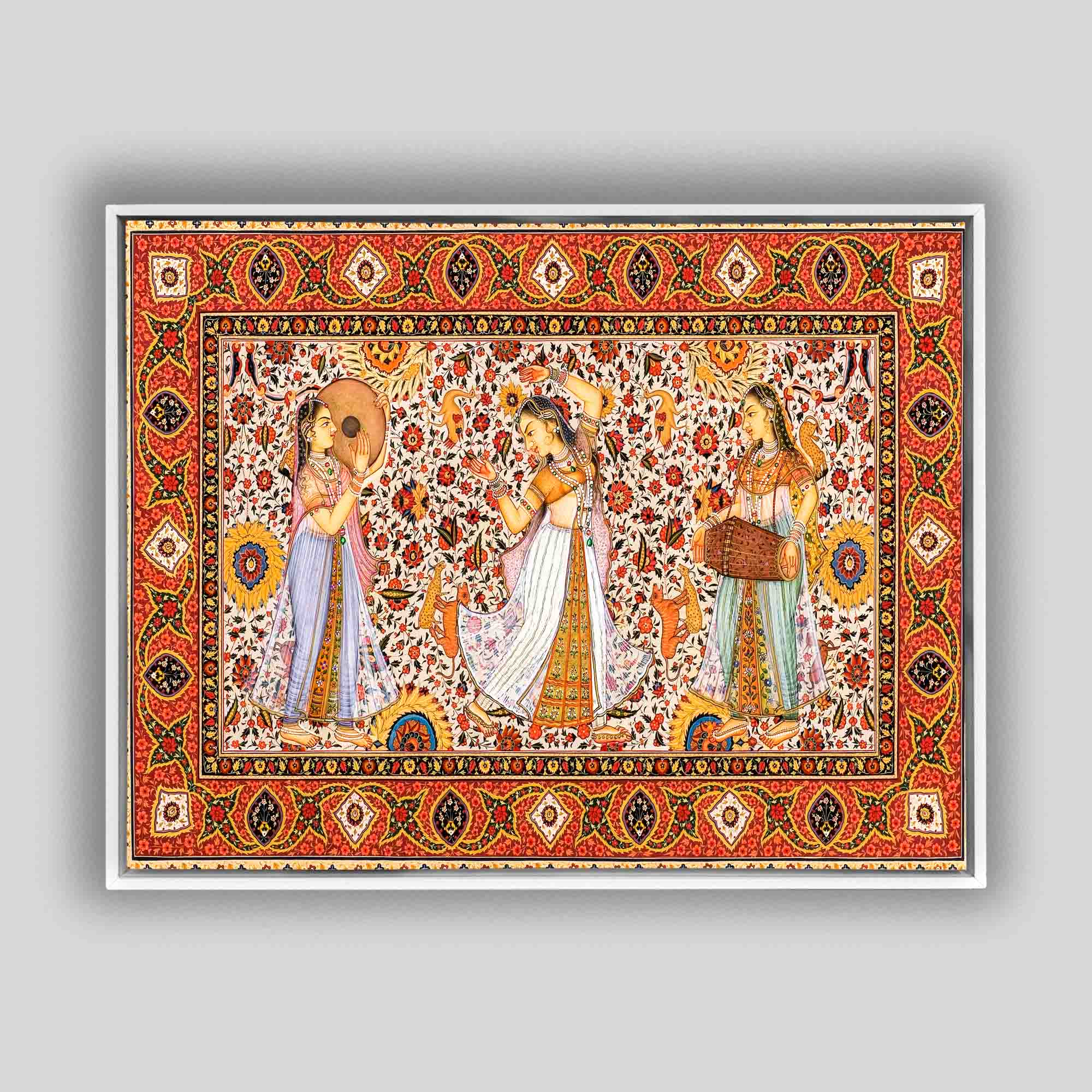Wall Art Rajasthan Canvas Print with RGB Shimmer-Wall Art-DECOROLALA