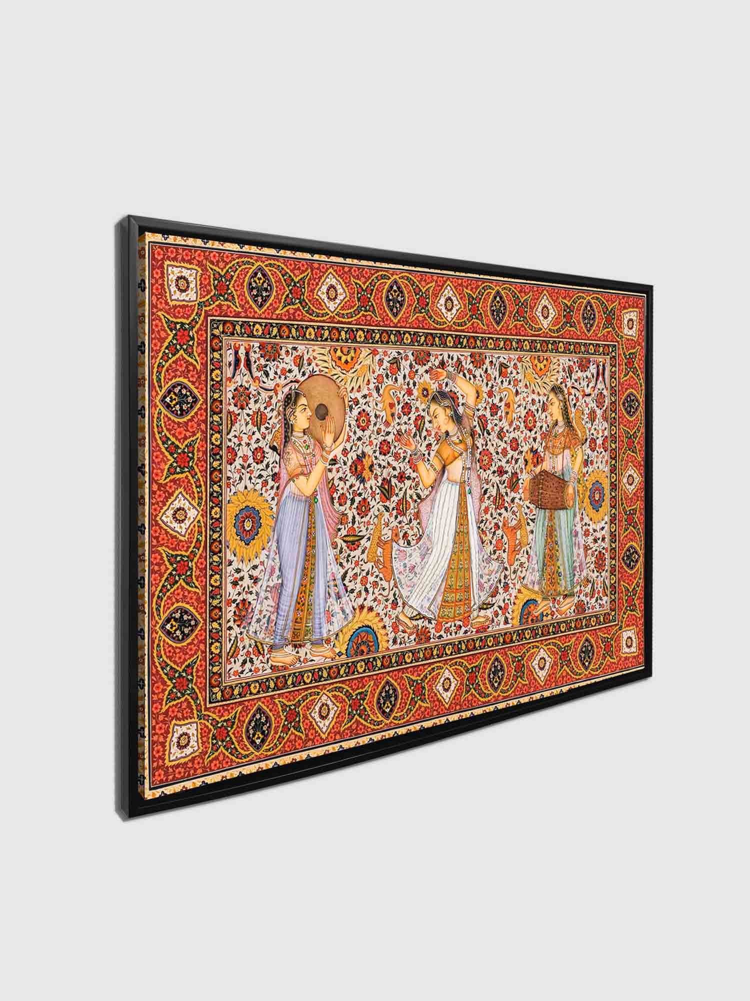 Wall Art Rajasthan Canvas Print with RGB Shimmer-Wall Art-DECOROLALA