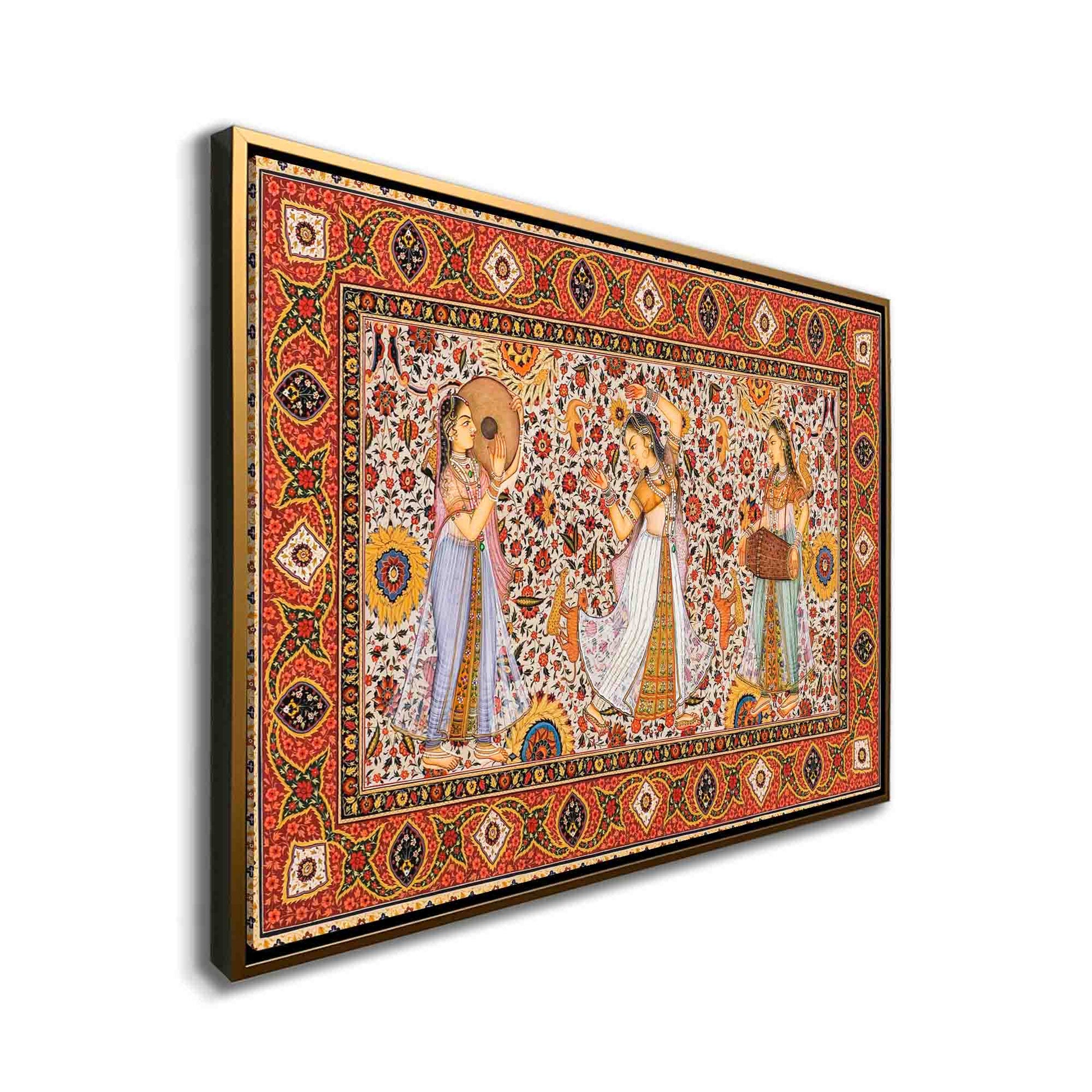 Wall Art Rajasthan Canvas Print with RGB Shimmer-Wall Art-DECOROLALA