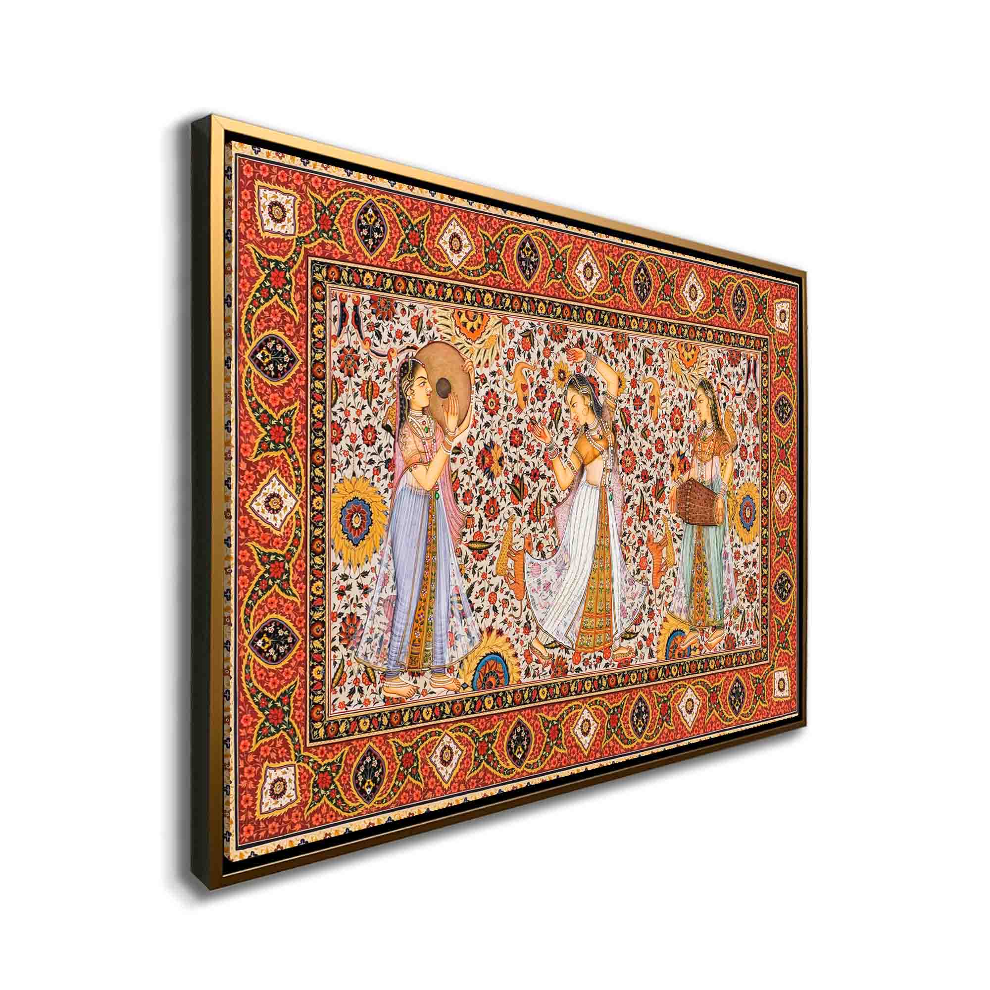 Wall Art Rajasthan Canvas Print with RGB Shimmer-Wall Art-DECOROLALA