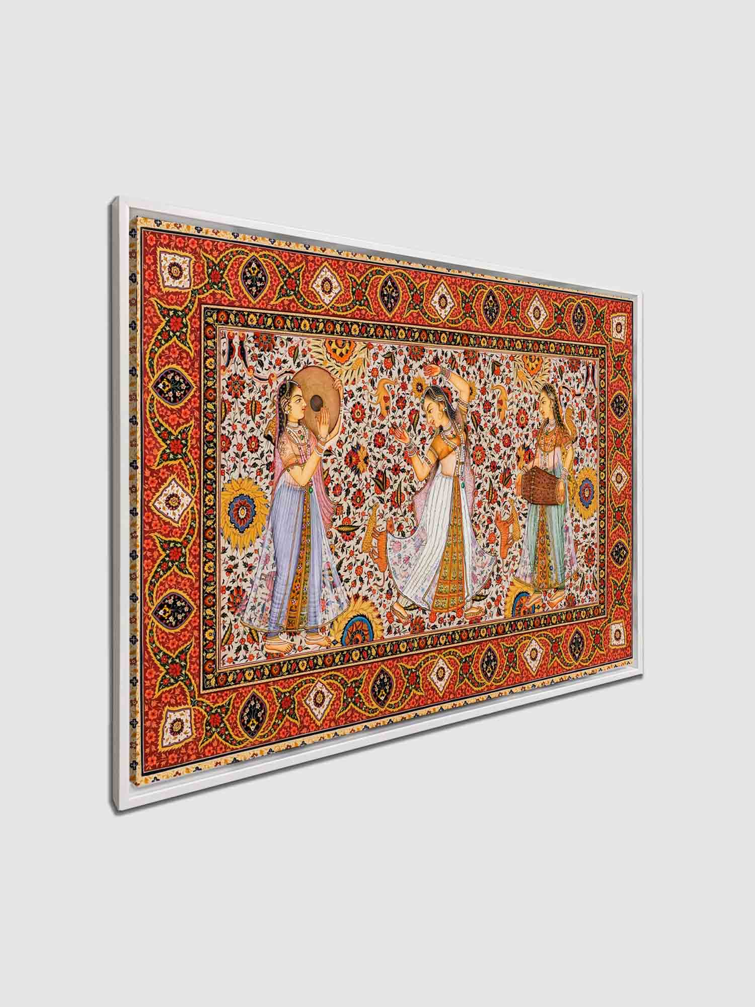 Wall Art Rajasthan Canvas Print with RGB Shimmer-Wall Art-DECOROLALA