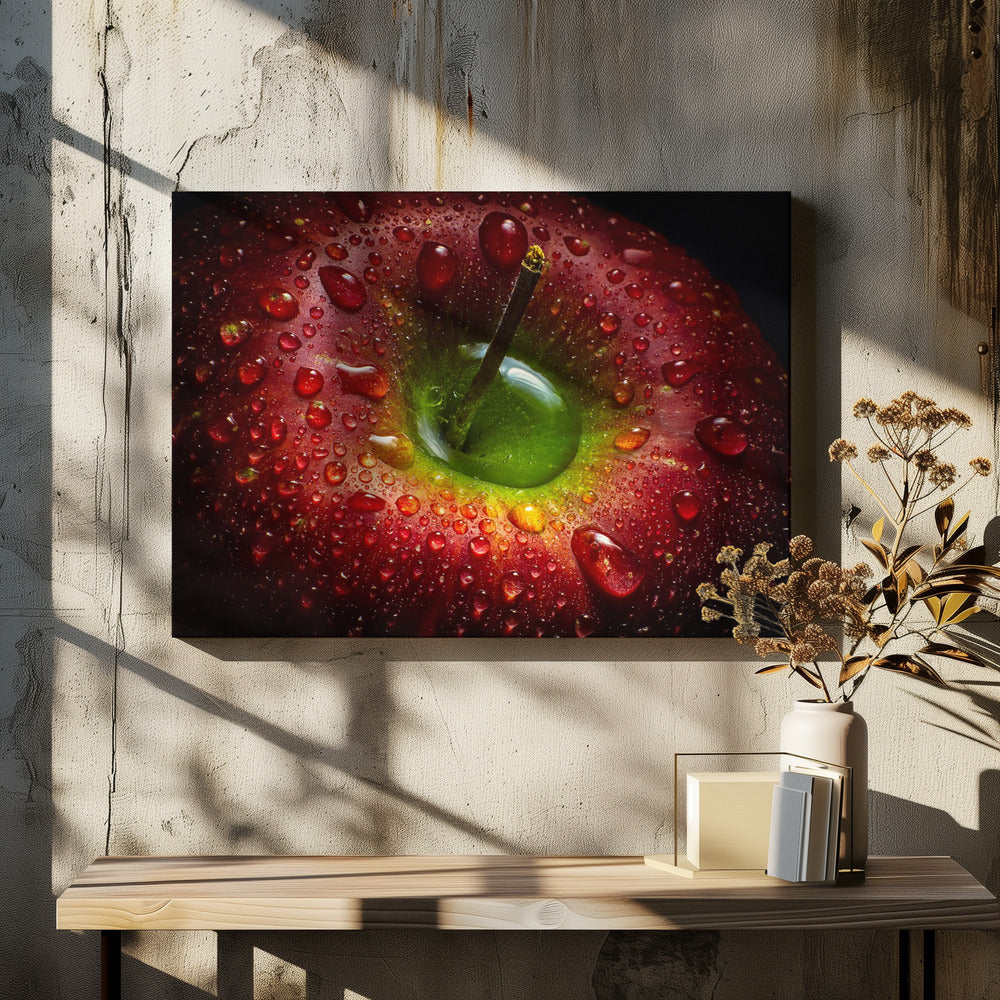 Wall Art Red Apple Canvas Print by Aida Ianeva-Canvas Print-DECOROLALA