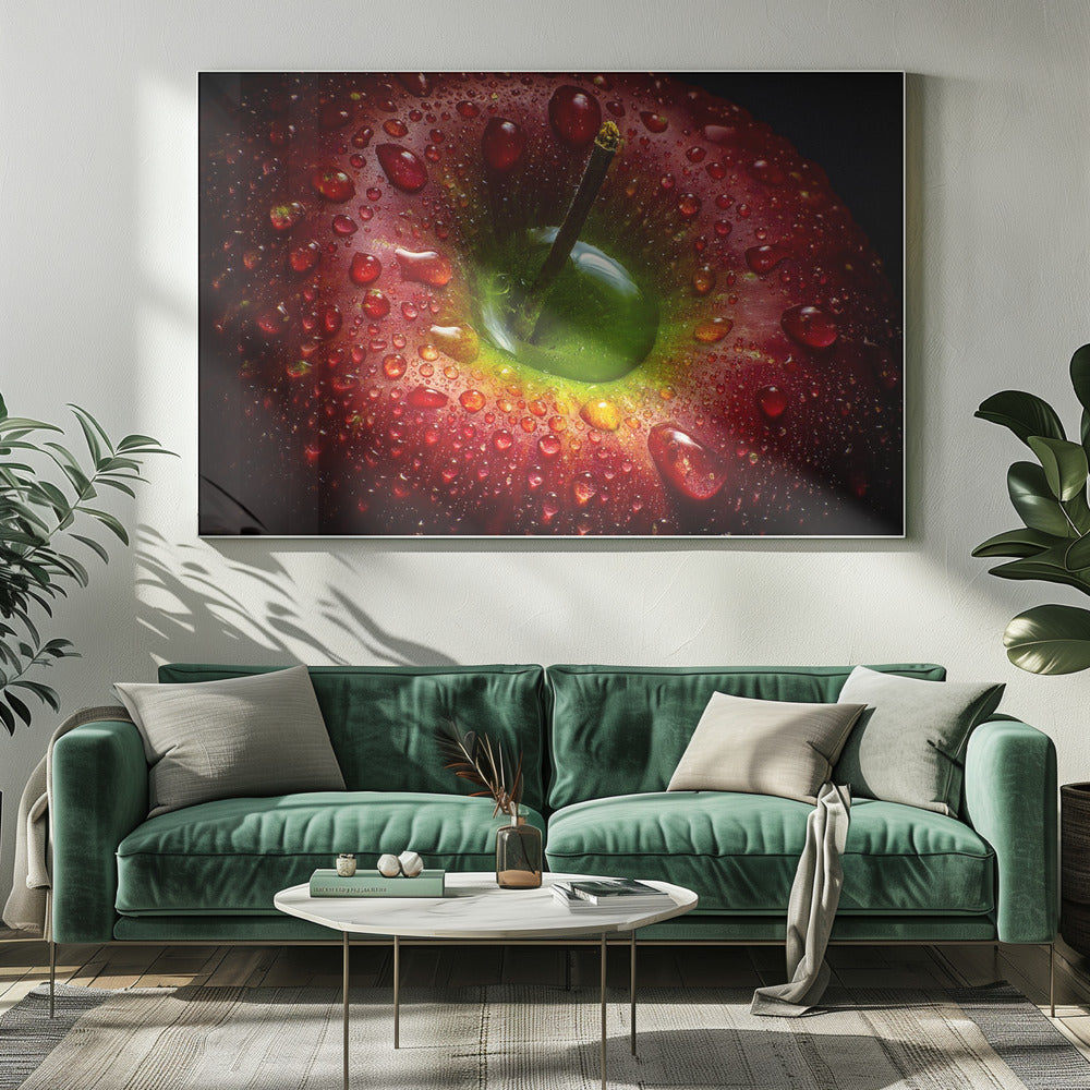 Wall Art Red Apple Canvas Print by Aida Ianeva-Canvas Print-DECOROLALA
