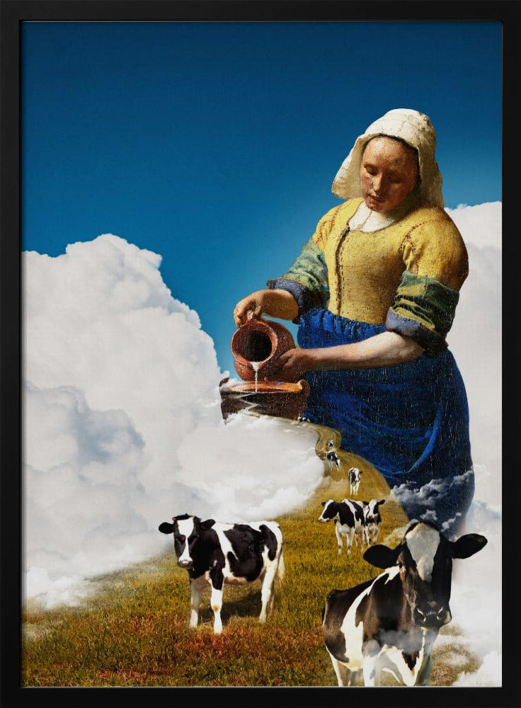 Wall Art Release the Milk by Paste in Place-Canvas Print-DECOROLALA