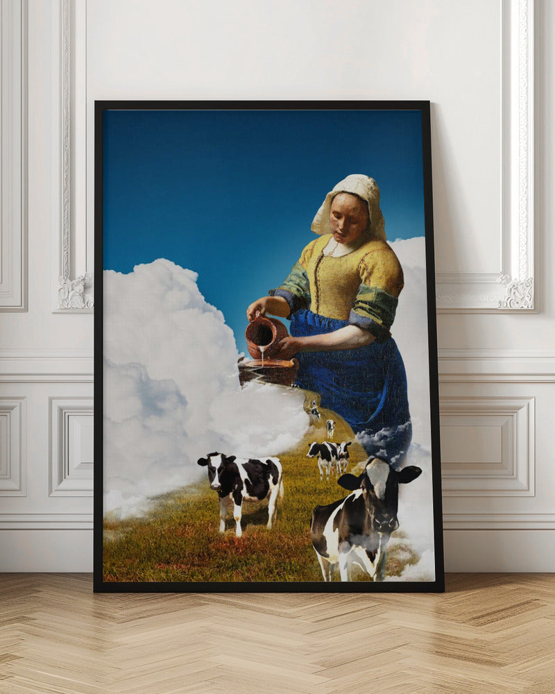 Wall Art Release the Milk by Paste in Place-Canvas Print-DECOROLALA