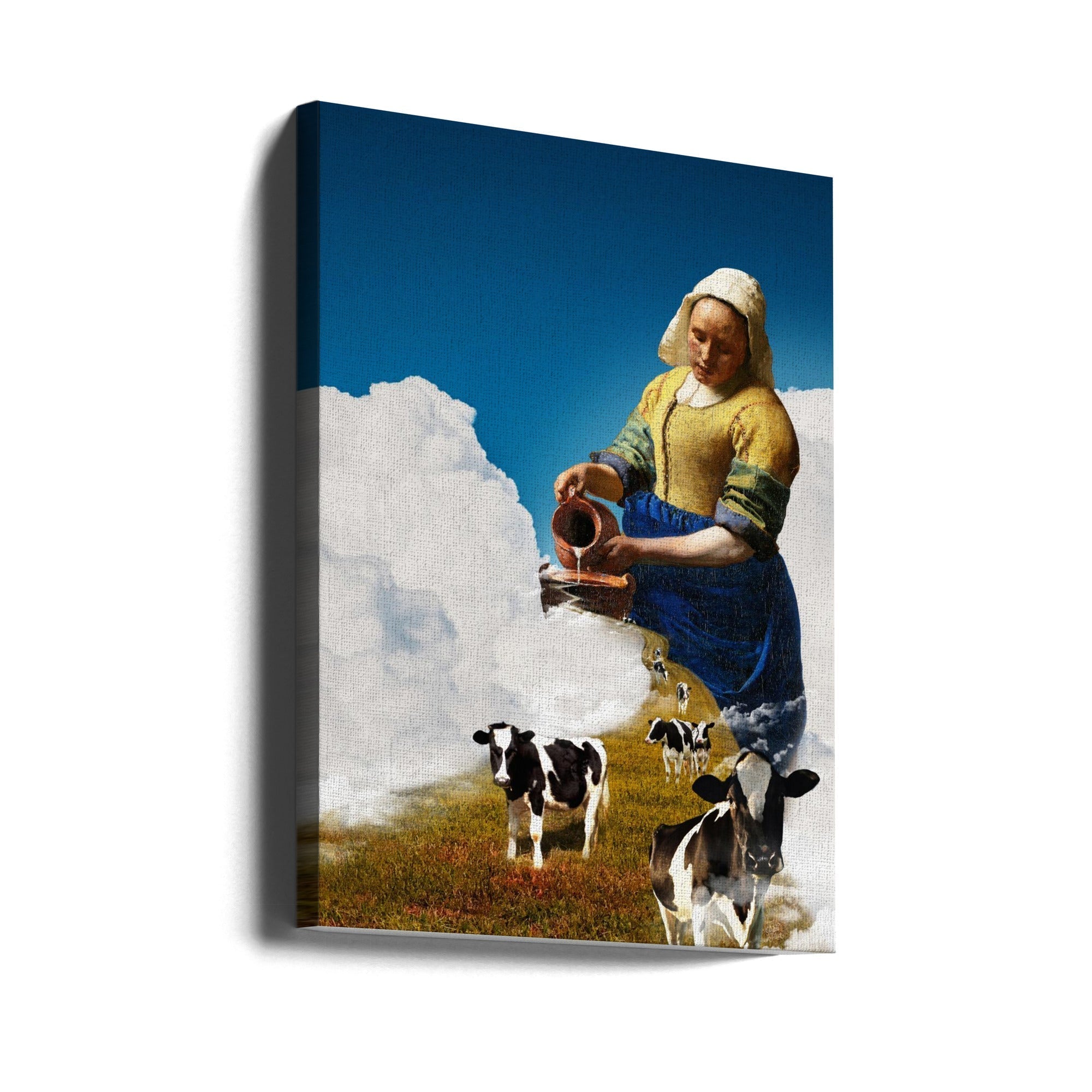 Wall Art Release the Milk by Paste in Place-Canvas Print-DECOROLALA