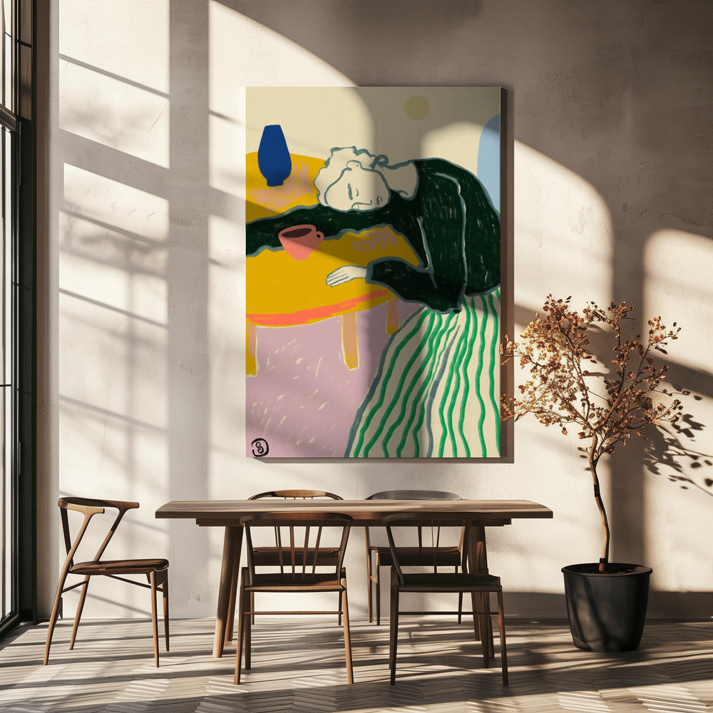 Wall Art Restful Pause by Sandra Poliakov-Canvas Print-DECOROLALA