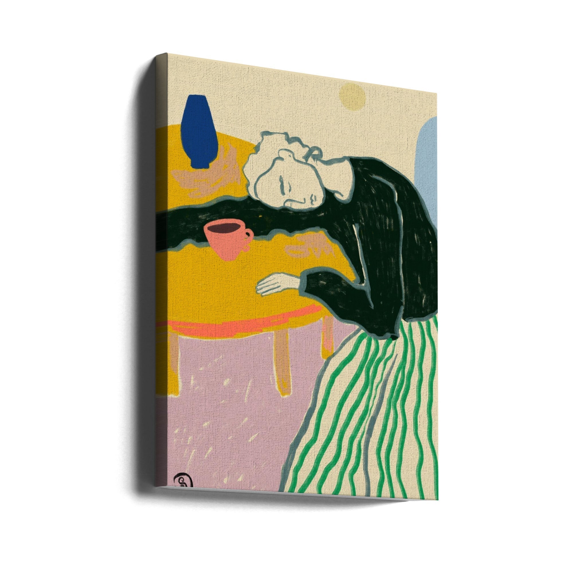 Wall Art Restful Pause by Sandra Poliakov-Canvas Print-DECOROLALA