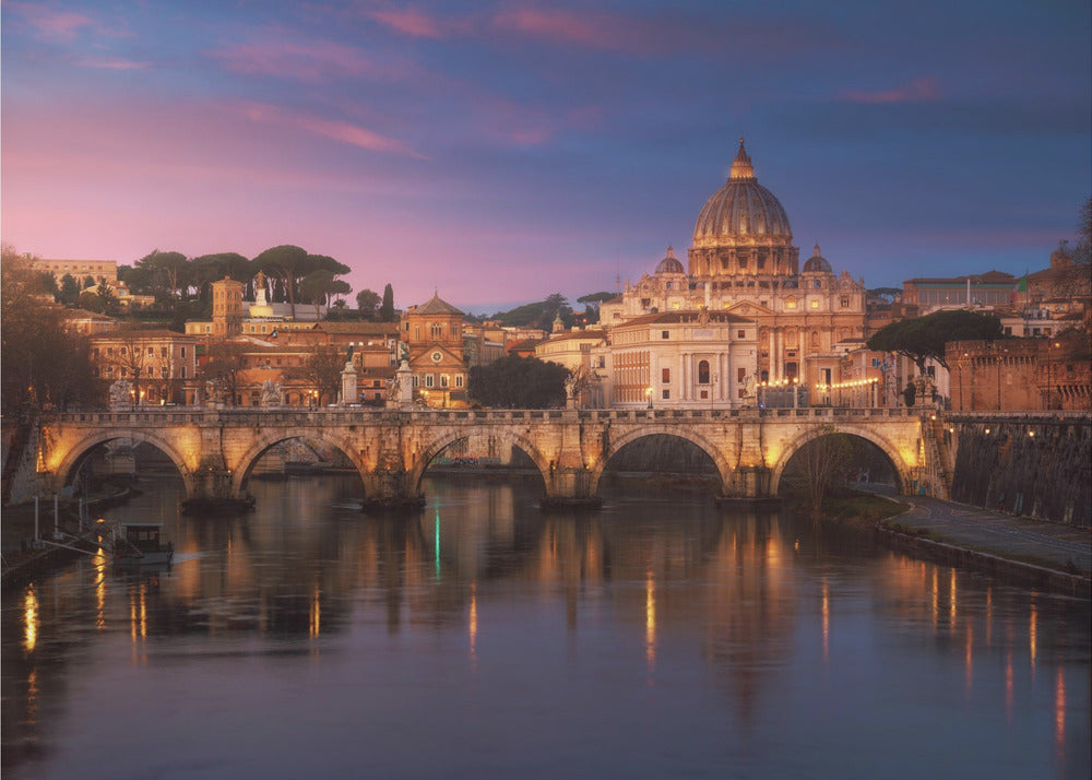 Wall Art Roma 1 - Vatican Sunset Canvas-Canvas Print-DECOROLALA