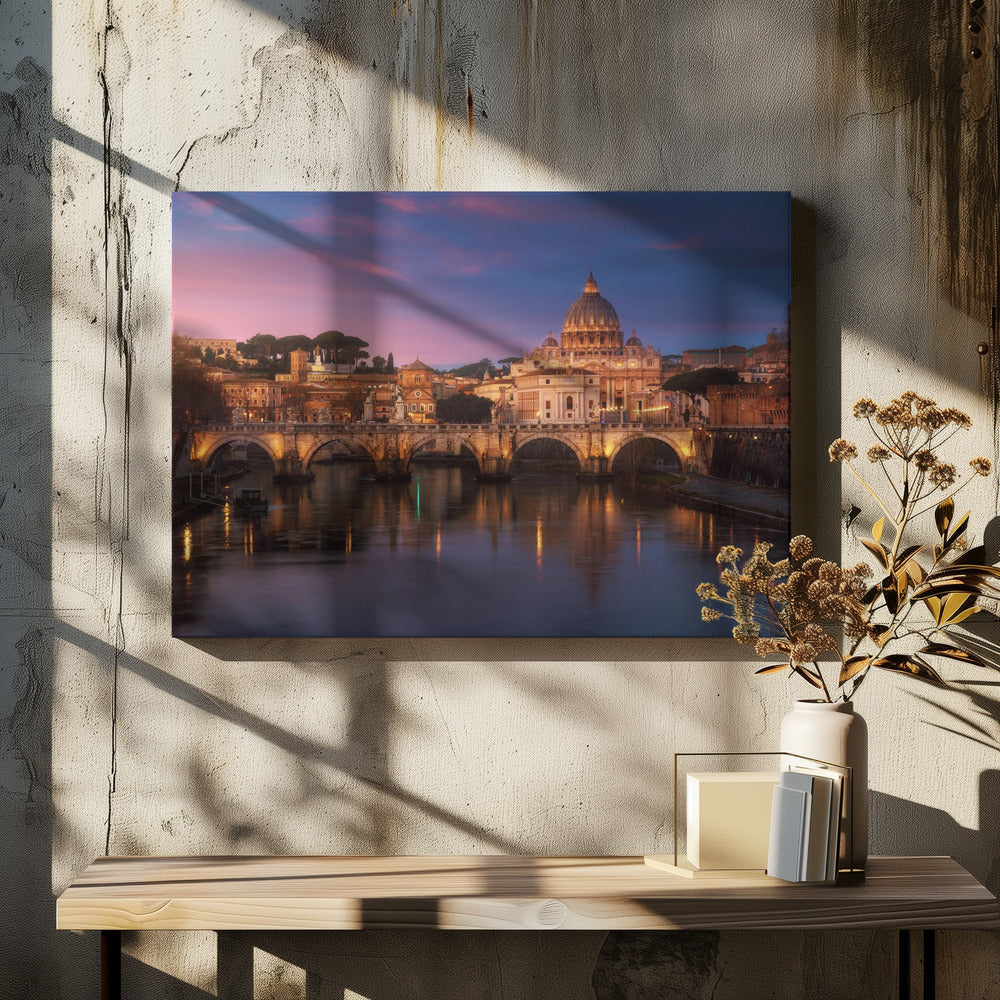 Wall Art Roma 1 - Vatican Sunset Canvas-Canvas Print-DECOROLALA