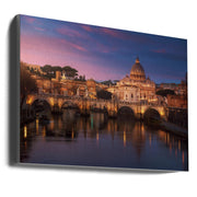 Wall Art Roma 1 - Vatican Sunset Canvas-Canvas Print-DECOROLALA