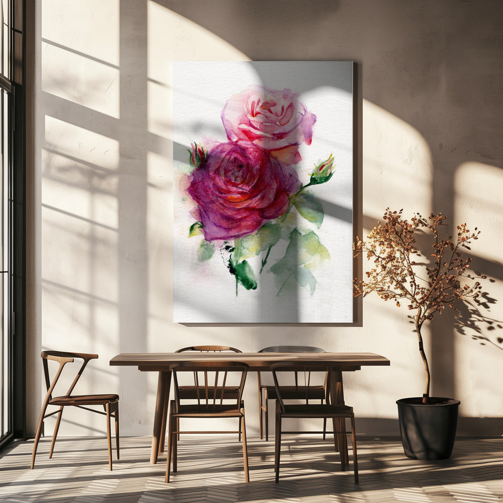 Wall Art Rose June by Christine Lindstrom-canvas-DECOROLALA