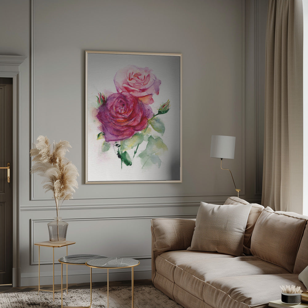 Wall Art Rose June by Christine Lindstrom-canvas-DECOROLALA