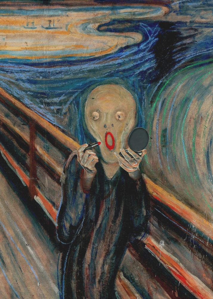 Wall Art Screaming Make Up by Artem Pozdniakov-canvas-DECOROLALA