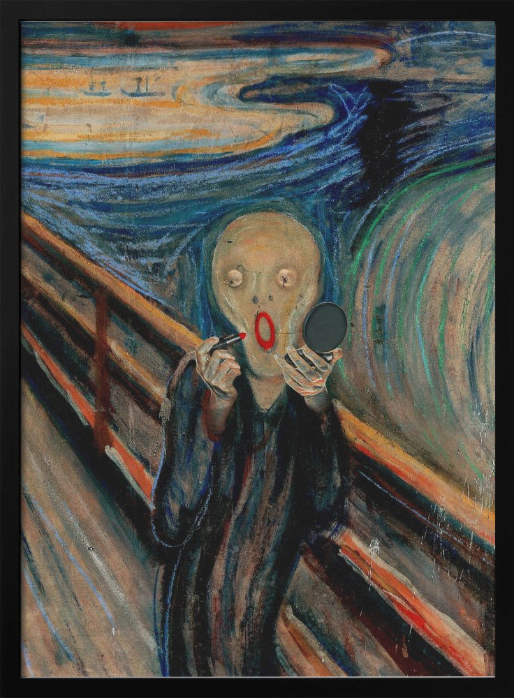 Wall Art Screaming Make Up by Artem Pozdniakov-canvas-DECOROLALA