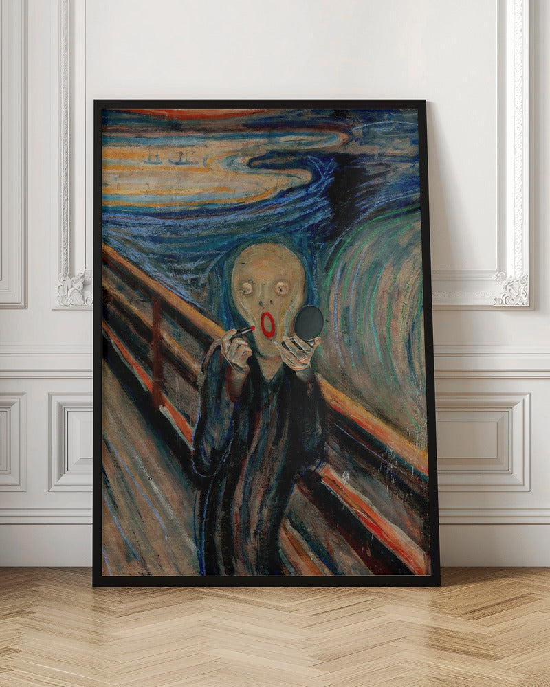 Wall Art Screaming Make Up by Artem Pozdniakov-canvas-DECOROLALA