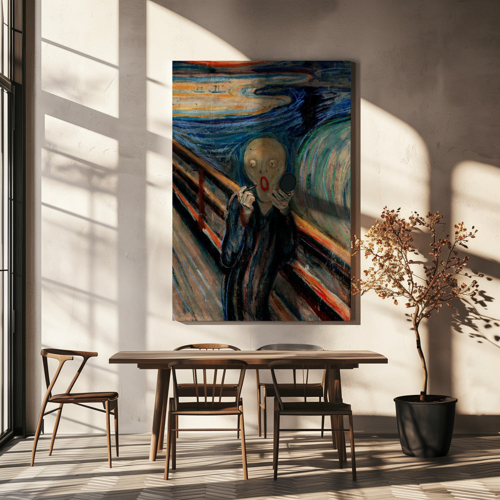 Wall Art Screaming Make Up by Artem Pozdniakov-canvas-DECOROLALA