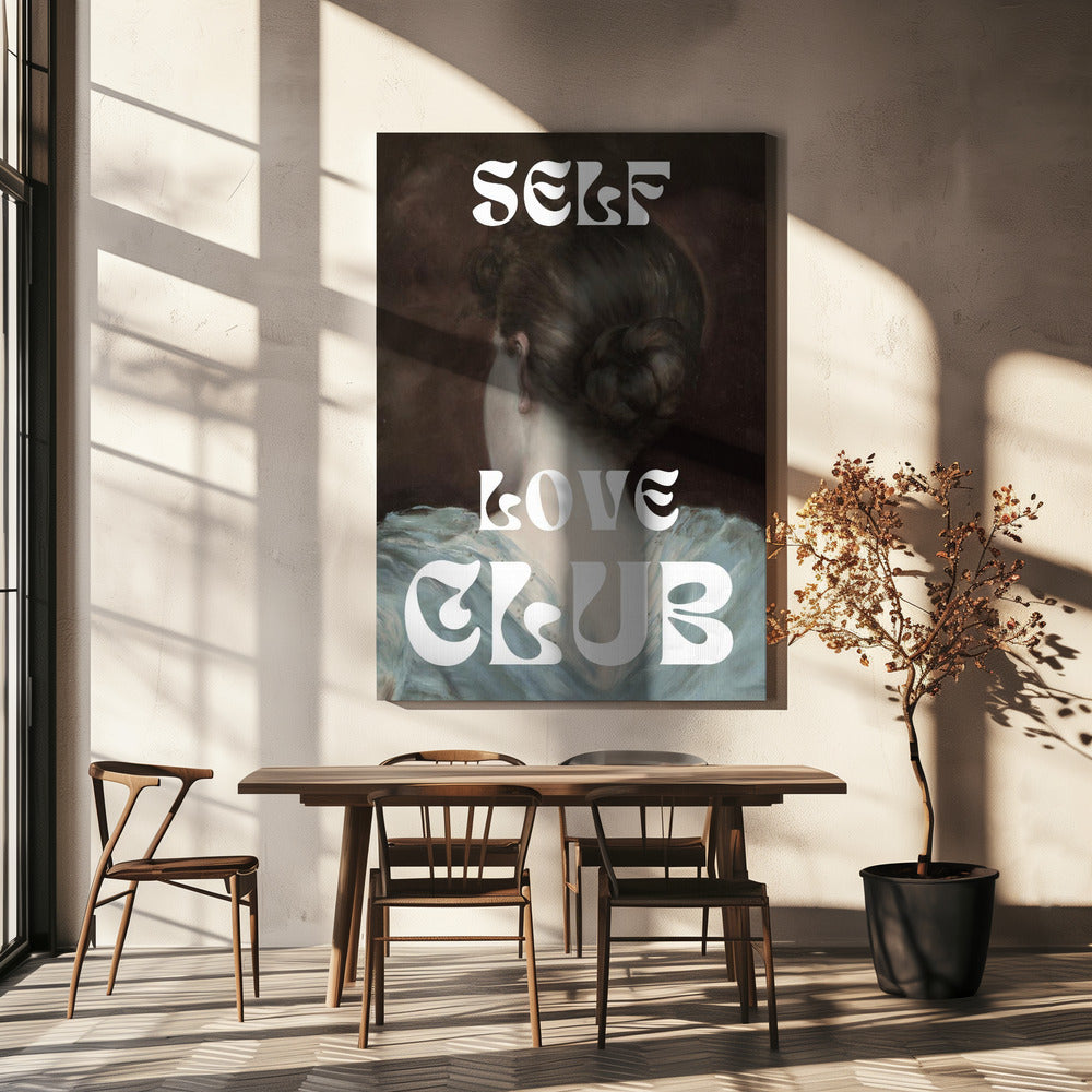 Wall Art Self Love Club No. 1 Canvas Print-Canvas Print-DECOROLALA