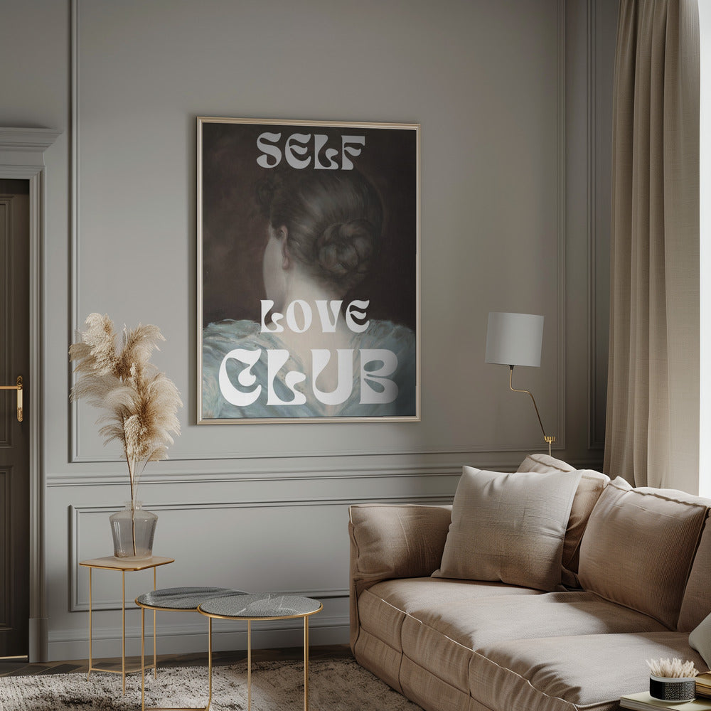 Wall Art Self Love Club No. 1 Canvas Print-Canvas Print-DECOROLALA