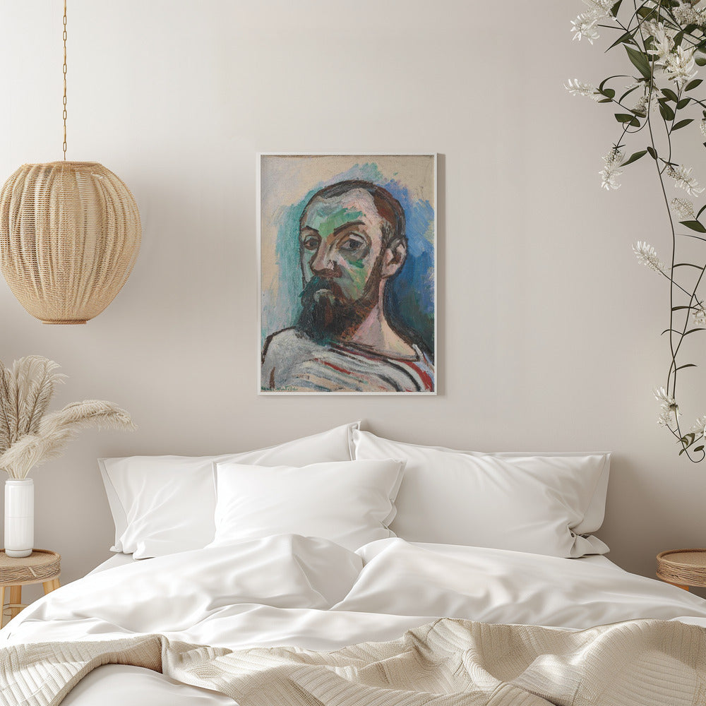 Wall Art Self Portrait by Henri Matisse-canvas prints-DECOROLALA