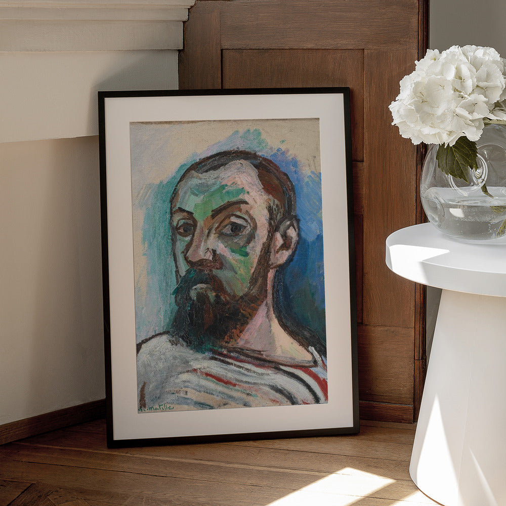 Wall Art Self Portrait by Henri Matisse-canvas prints-DECOROLALA