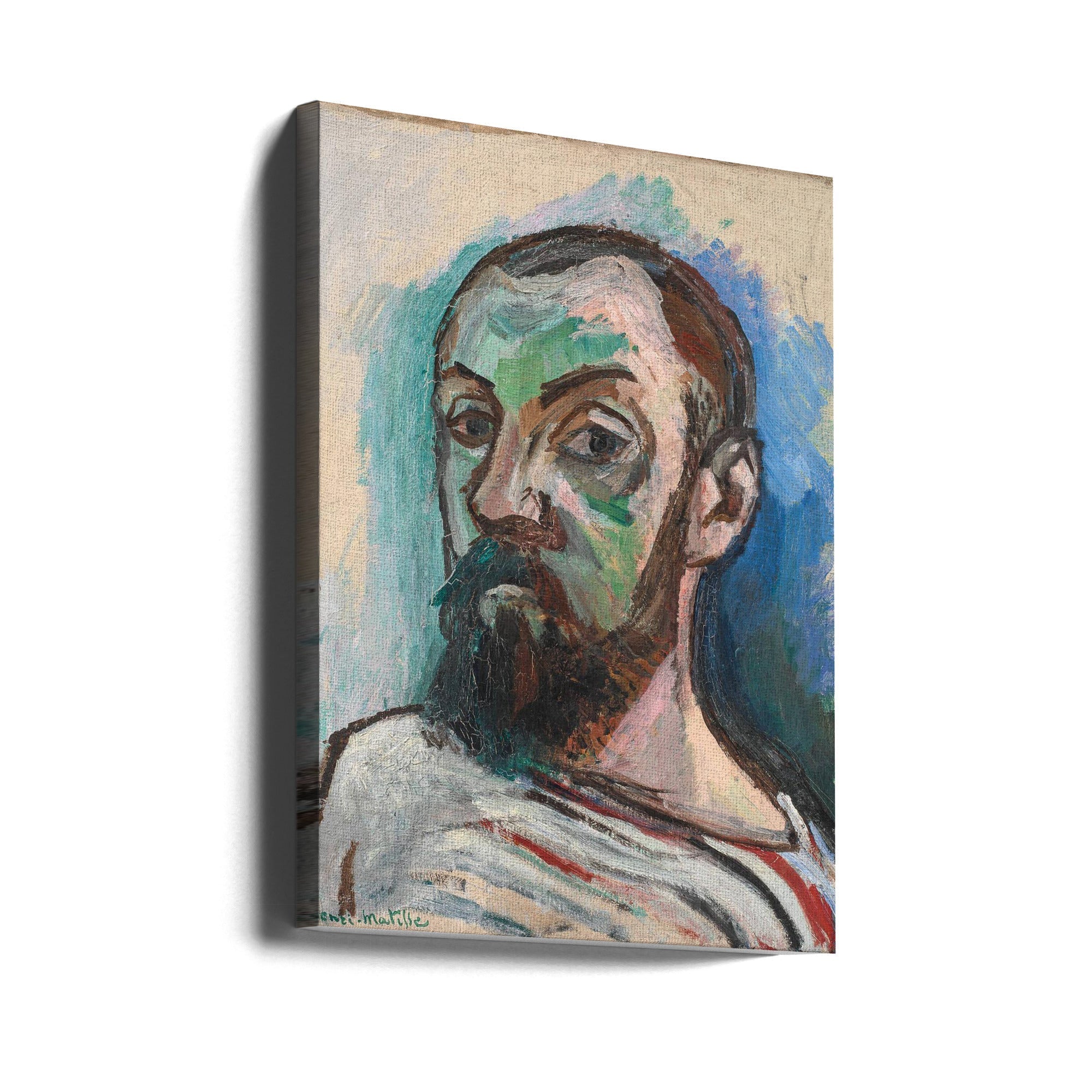 Wall Art Self Portrait by Henri Matisse-canvas prints-DECOROLALA