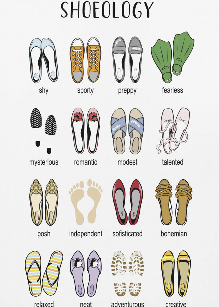 Wall Art Shoelogy Chart by Martina-Canvas Print-DECOROLALA