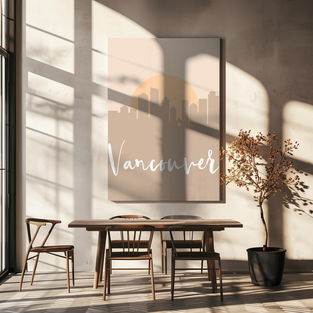 Wall Art Skyline Earth Tone 2 90x90-Canvas Print-DECOROLALA