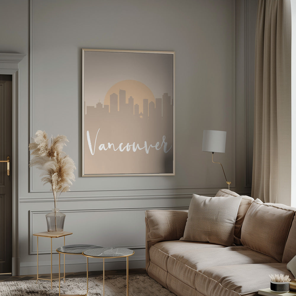 Wall Art Skyline Earth Tone 2 90x90-Canvas Print-DECOROLALA