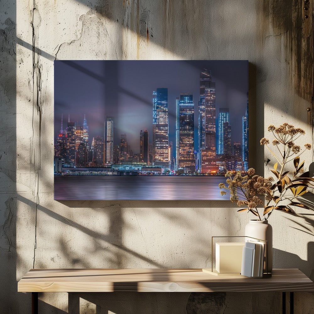 Wall Art Skyline New York Manhattan by Hasan Dimdik-canvas-DECOROLALA