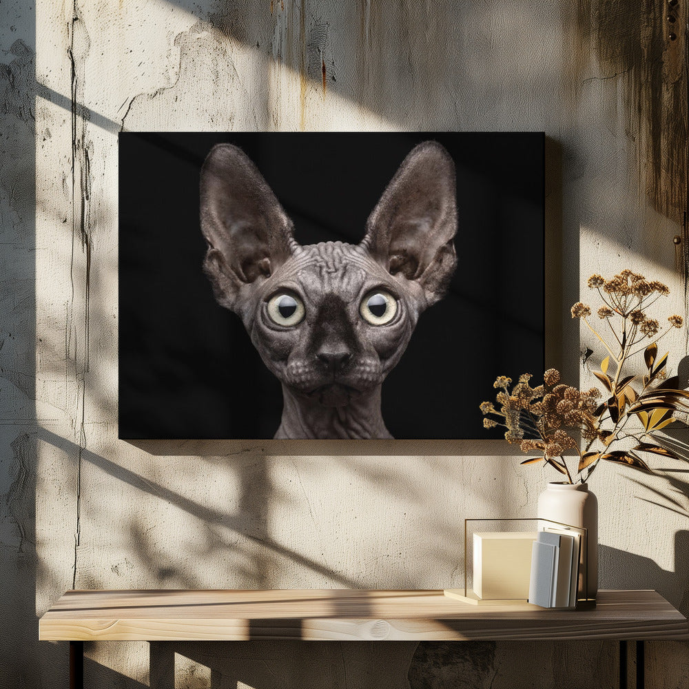Wall Art Sphynx Cat by Patrick Matte-Canvas Print-DECOROLALA