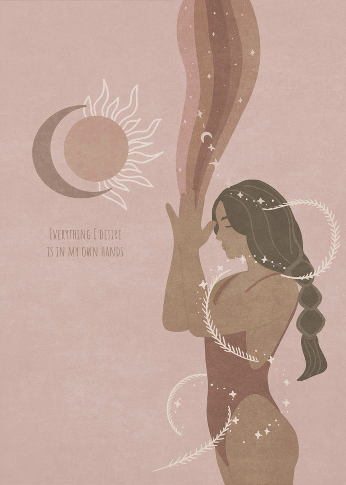 Wall Art Spiritual Feminine Energy Poster Spir 8-Canvas Print-DECOROLALA