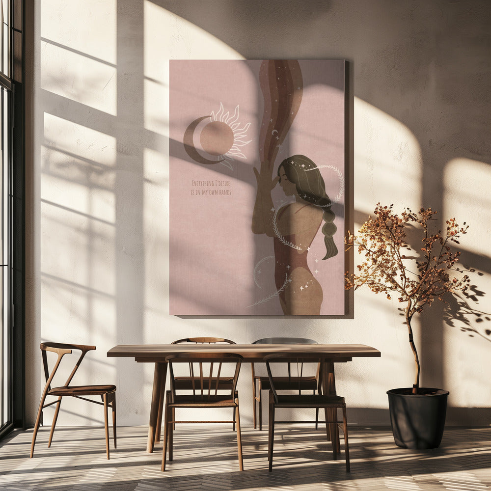 Wall Art Spiritual Feminine Energy Poster Spir 8-Canvas Print-DECOROLALA