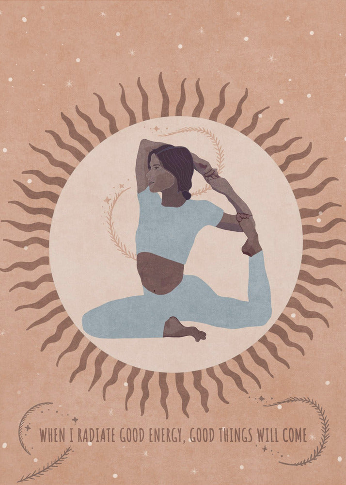 Wall Art Spiritual Feminine Energy Sun Moon Poster-Canvas Print-DECOROLALA