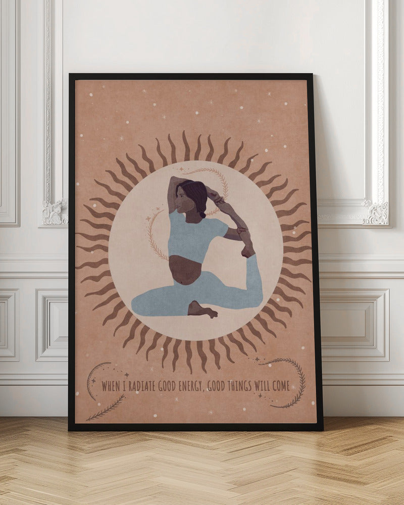 Wall Art Spiritual Feminine Energy Sun Moon Poster-Canvas Print-DECOROLALA