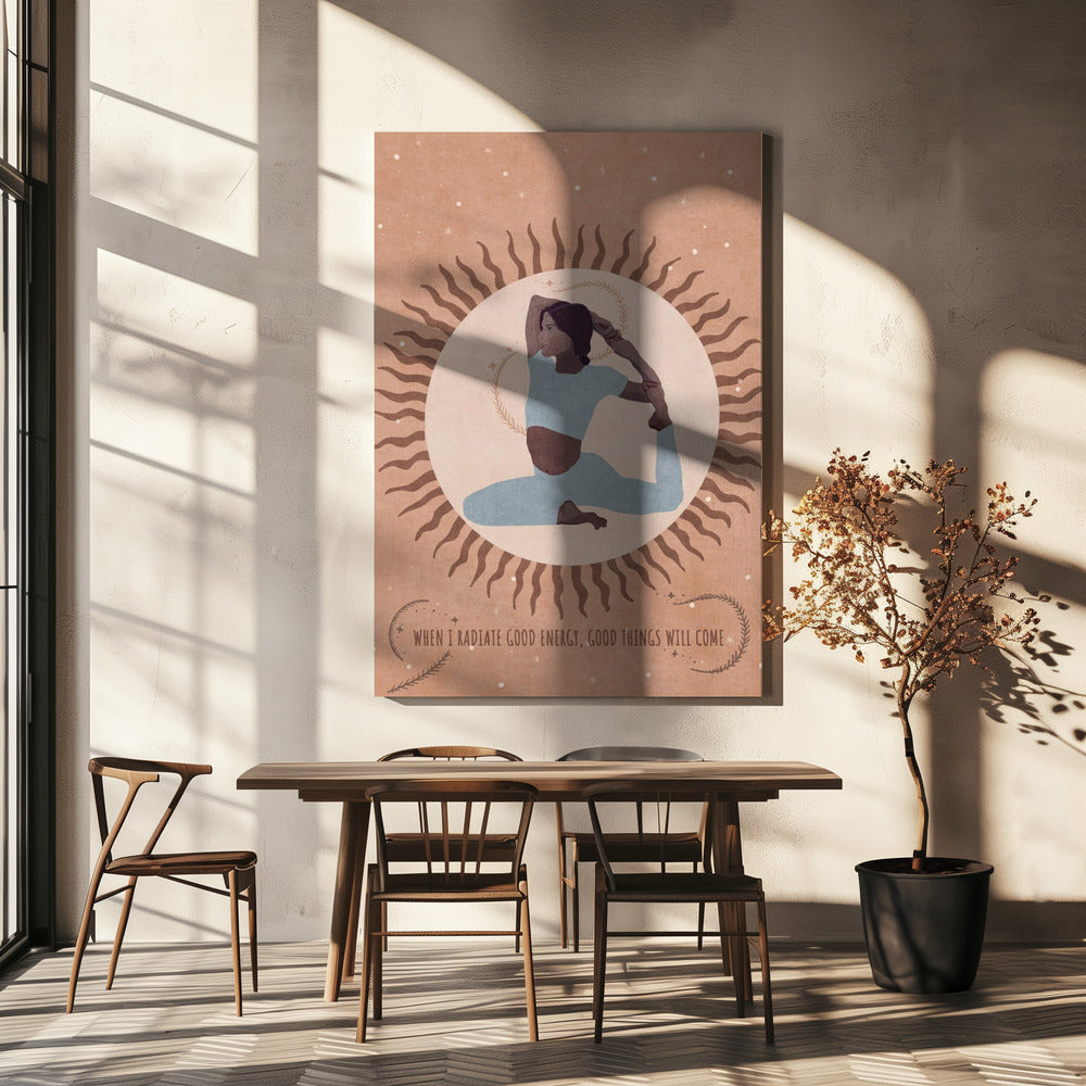 Wall Art Spiritual Feminine Energy Sun Moon Poster-Canvas Print-DECOROLALA