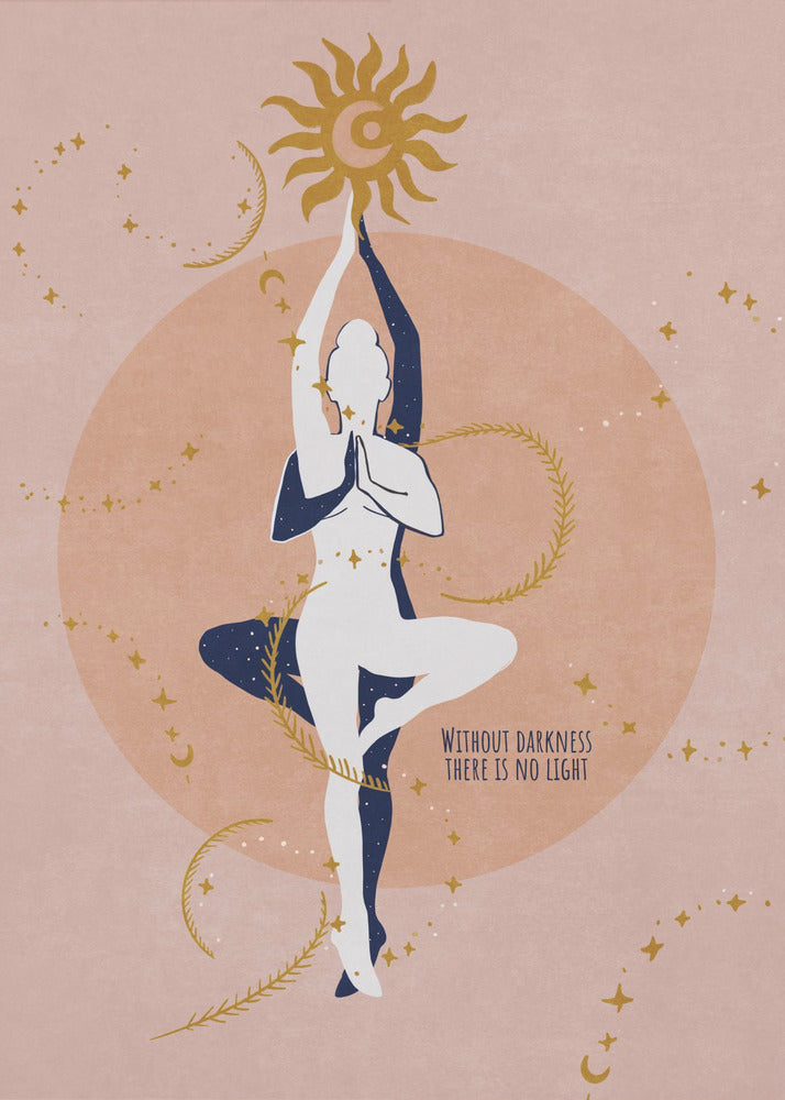 Wall Art Spiritual Sun, Moon, Stars Poster-Canvas Print-DECOROLALA
