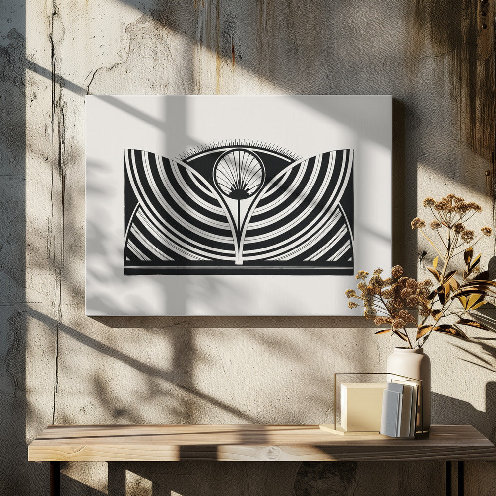 Wall Art Stylized Floral Pattern by Samuel Jessurun-canvas-DECOROLALA