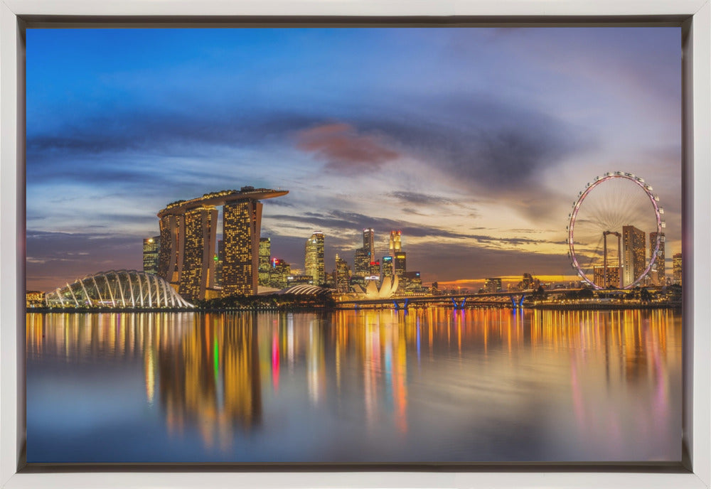 Wall Art Sunset by the Bay by Zexsen Xie-Canvas Print-DECOROLALA