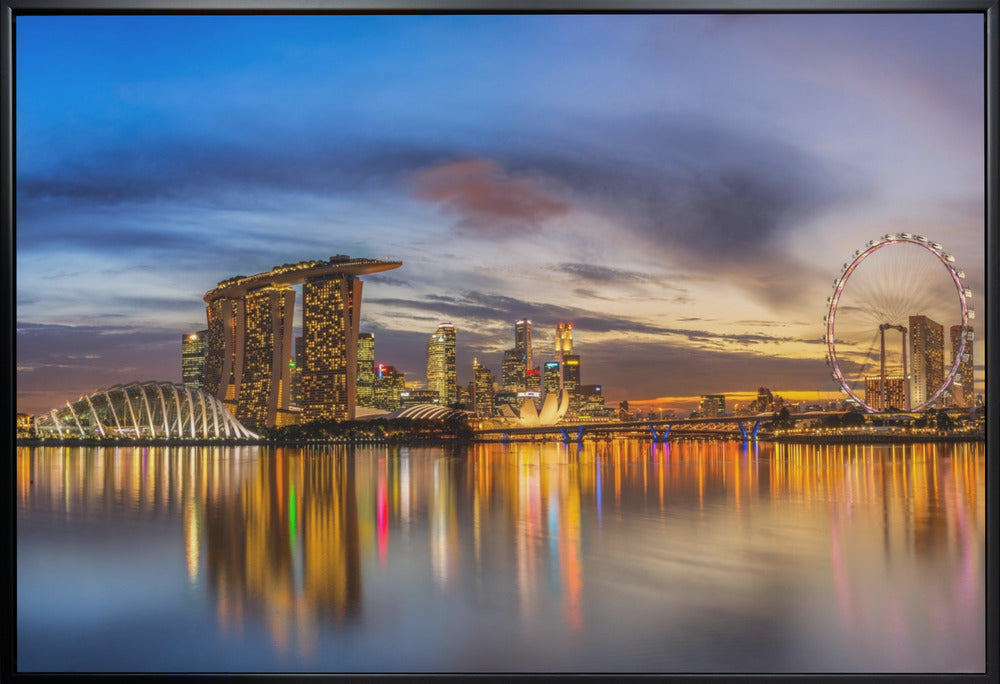 Wall Art Sunset by the Bay by Zexsen Xie-Canvas Print-DECOROLALA